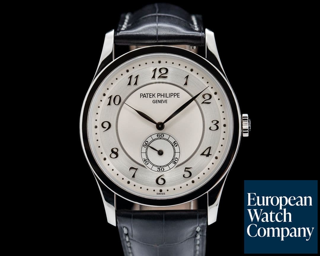 Image of Patek Philippe Calatrava Platinum 5196P Silver Dial Breguet Numerals