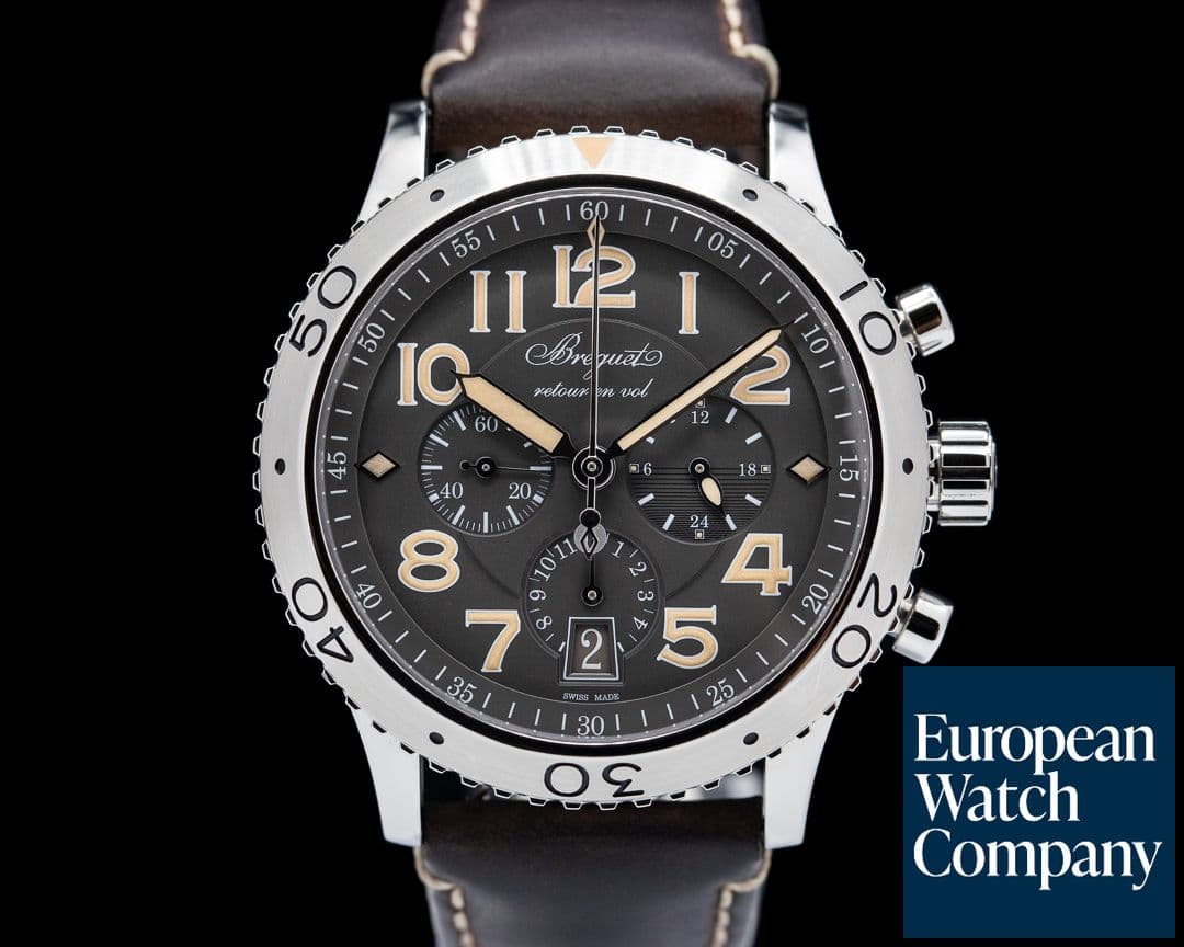 Image of Breguet Type XXI Flyback SS Grey Dial 