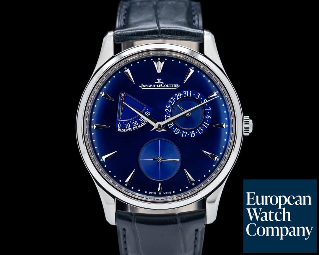 Image of Jaeger LeCoultre Master Reserve de Marche SS Blue Dial 