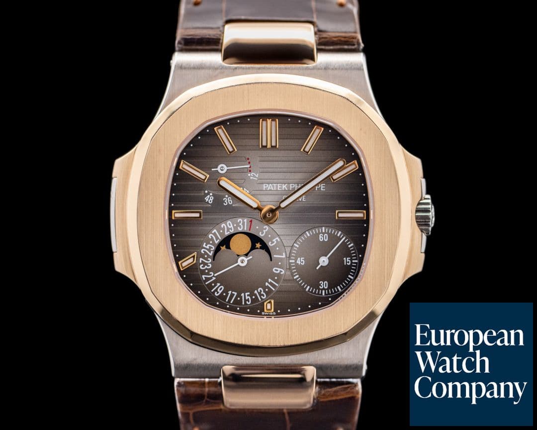 Image of Patek Philippe Jumbo Nautilus 5712GR 18K White / Rose Gold 