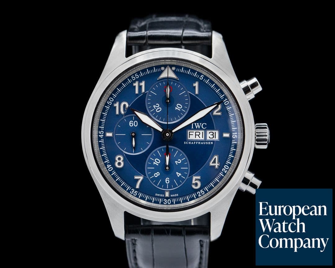 Image of IWC Pilot Chronograph Blue Dial Laureus Limited Edition