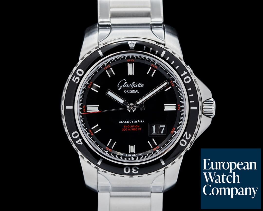 Image of Glashutte Original Sport Evolution Panorama Date SS / SS