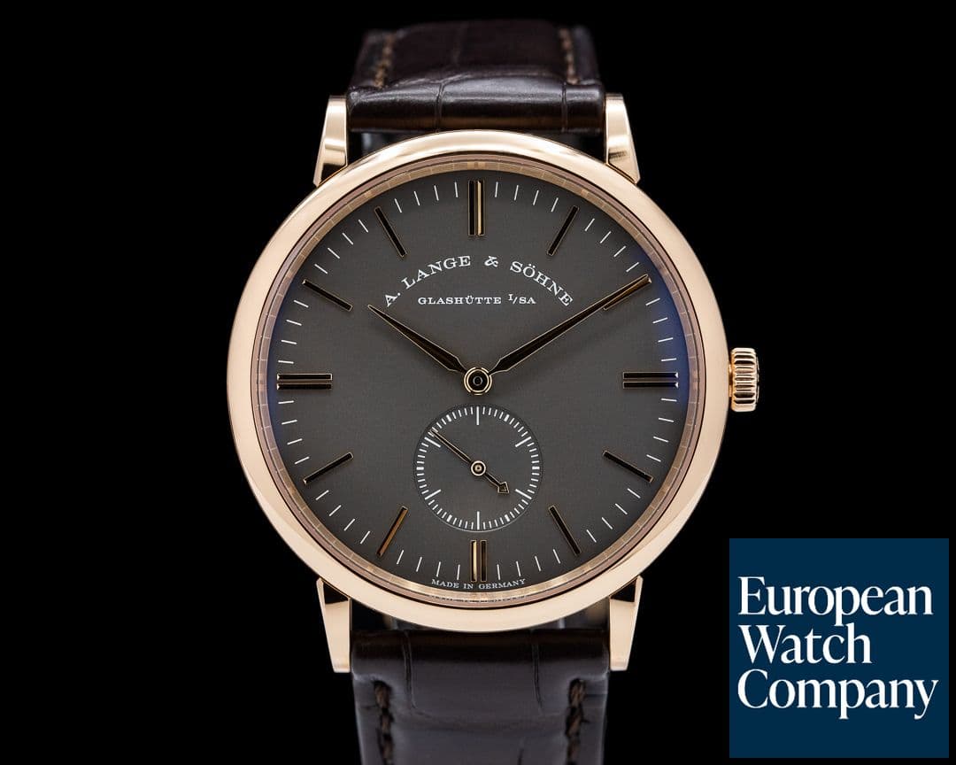 Image of A. Lange and Sohne Saxonia Manual Wind 18K Rose / Grey Dial BOUTIQUE SERVICED