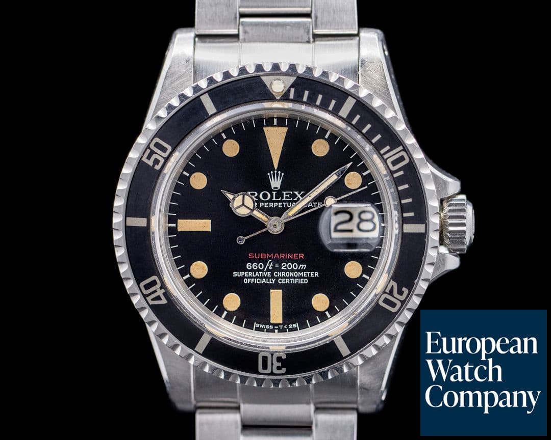 Image of Rolex Vintage RED Submariner MK V Circa 1973 BOX/PAPERS