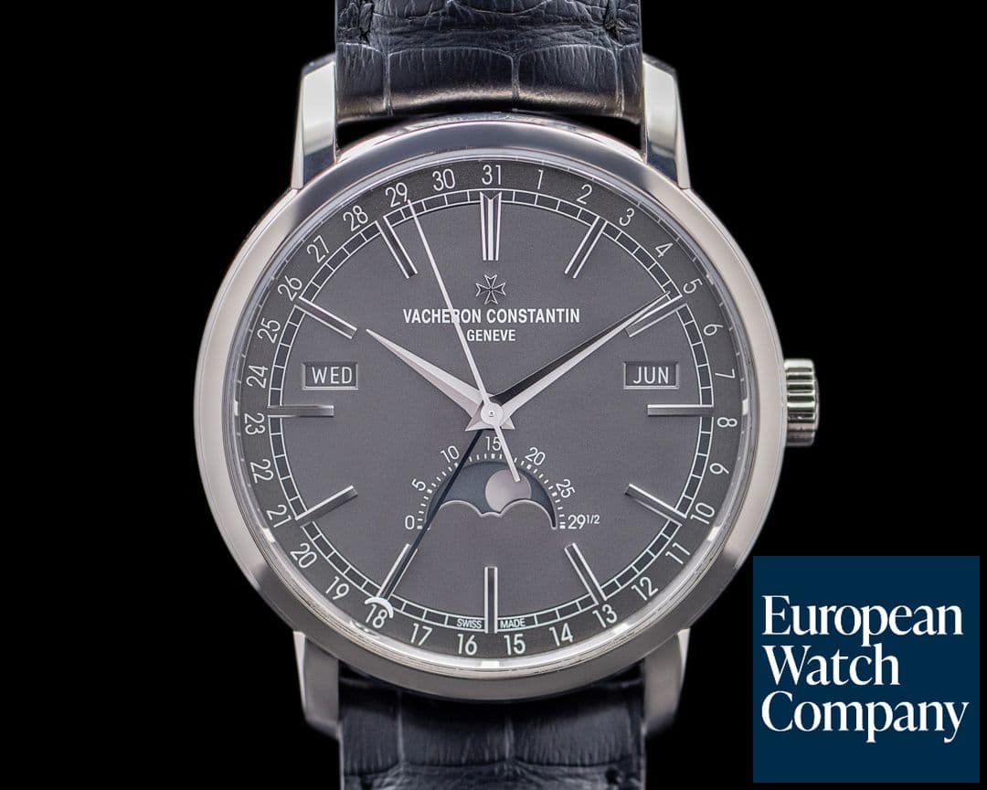 Image of Vacheron Constantin Traditionnelle Complete Calendar 18K White Gold DEPLOYANT