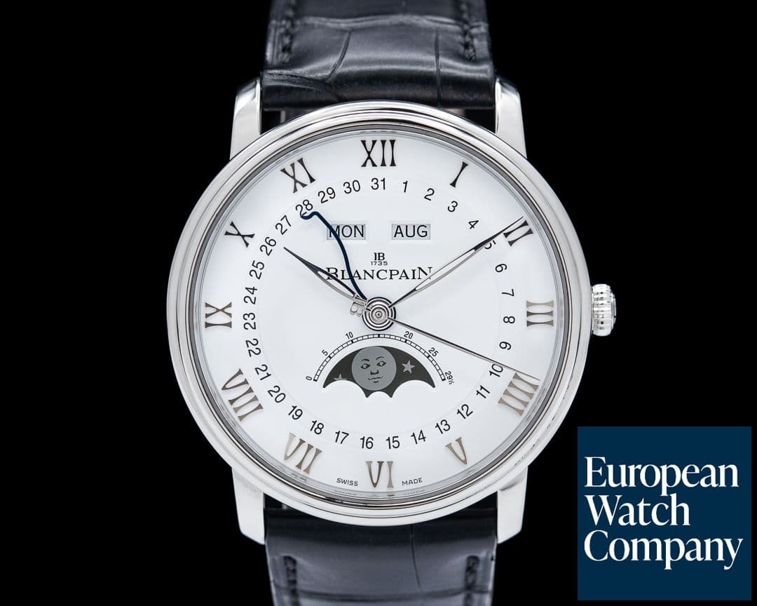 Image of Blancpain Villeret Moonphase Complete Calendar 40MM 2019