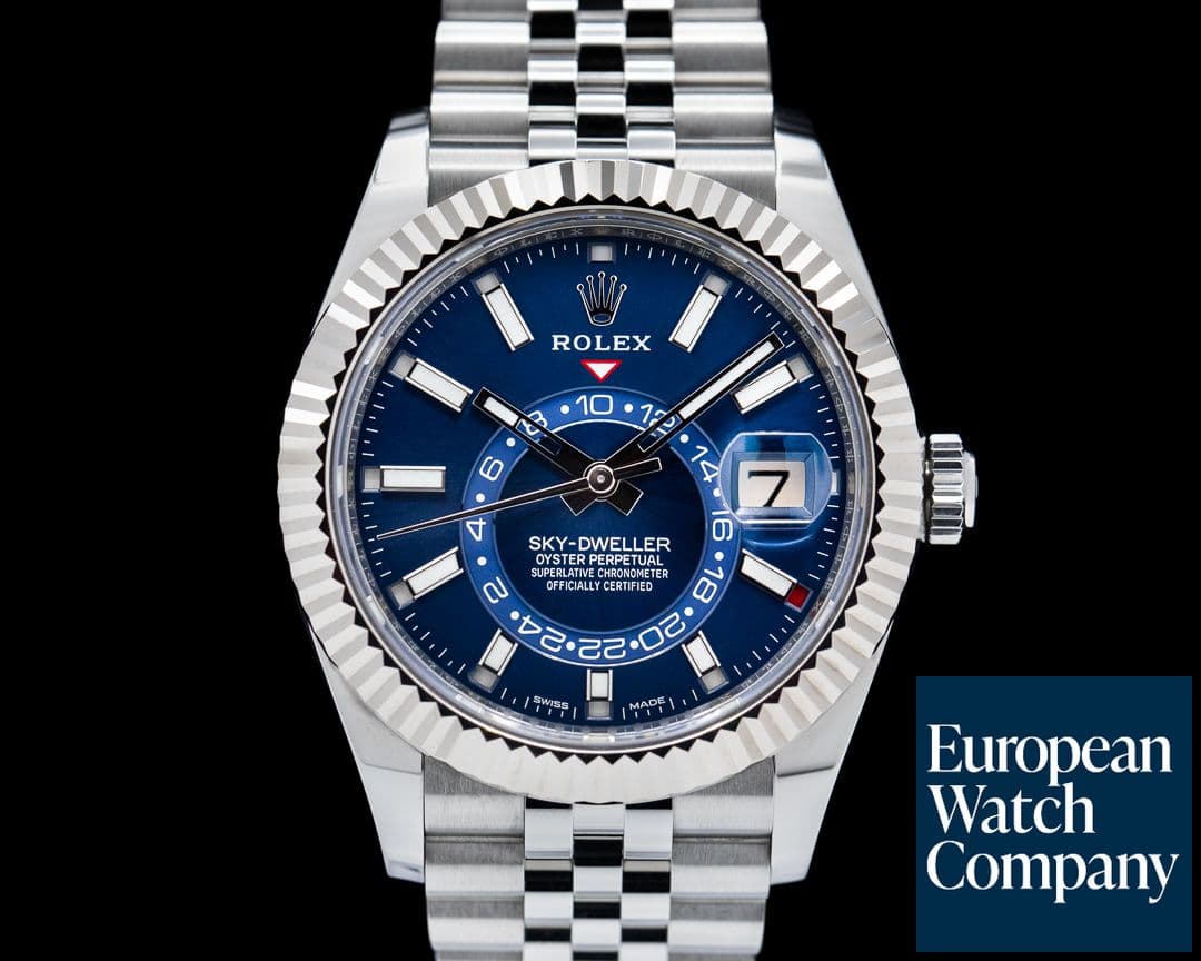 Image of Rolex Sky Dweller 326934 Steel Blue SS / Jubilee