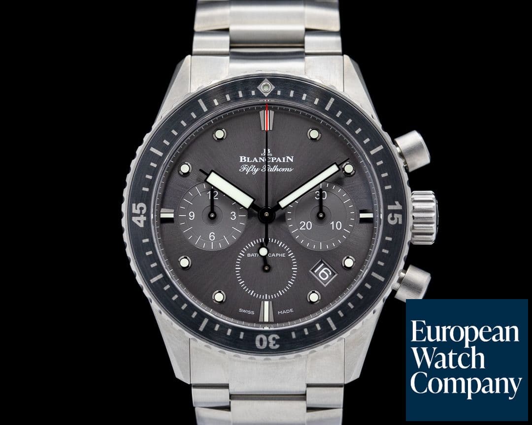 Image of Blancpain Fifty Fathoms Bathyscaphe Flyback Chronograph Titanium