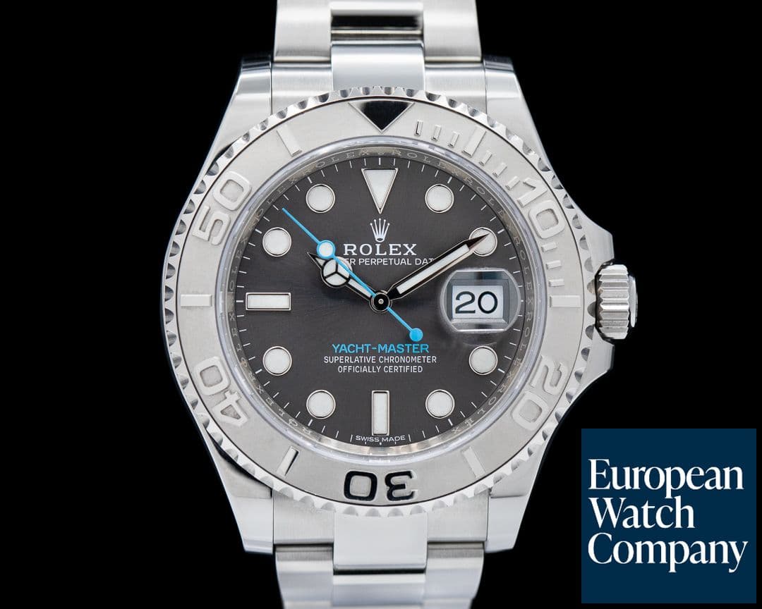 Image of Rolex Yacht Master SS Dark Rhodium Dial / Platinum Bezel 