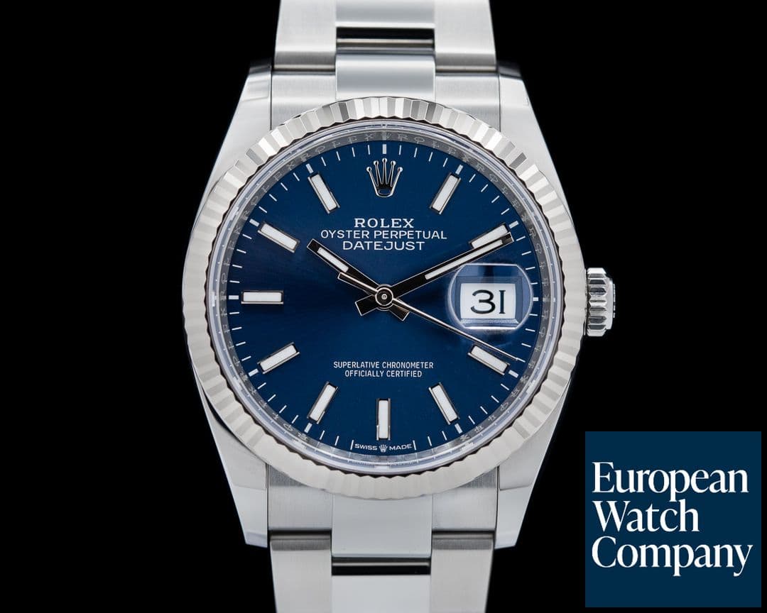 Image of Rolex Datejust Blue Stick Dial / Oyster Bracelet 2023