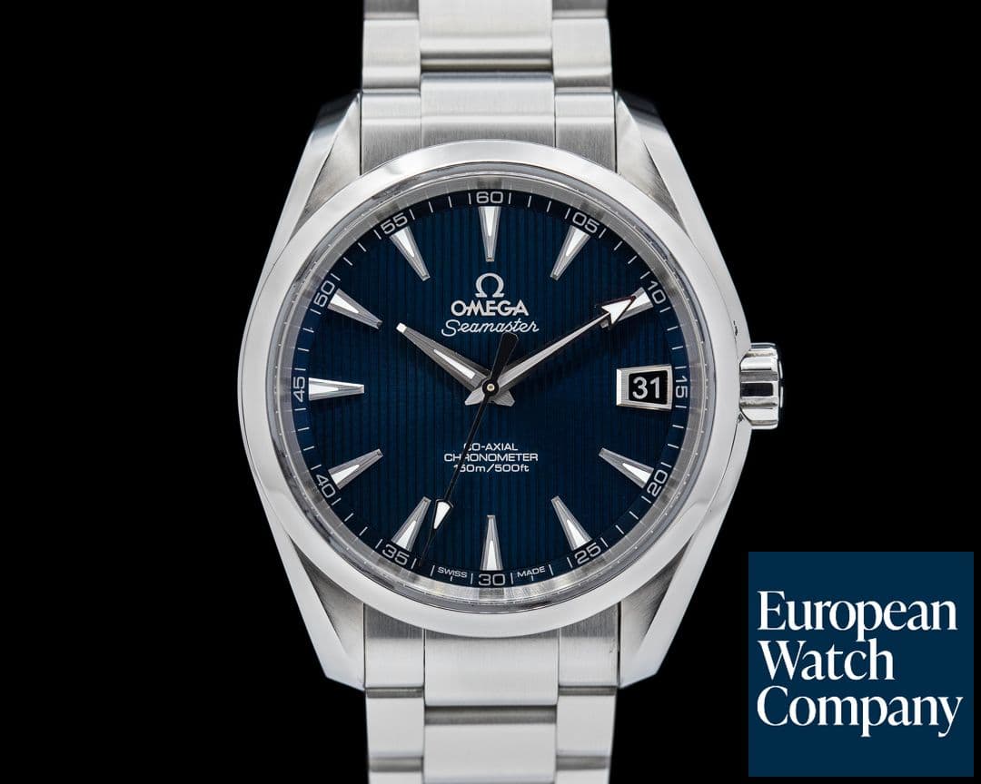 Image of Omega Aqua Terra Co-Axial Date Blue Dial SS / SS 