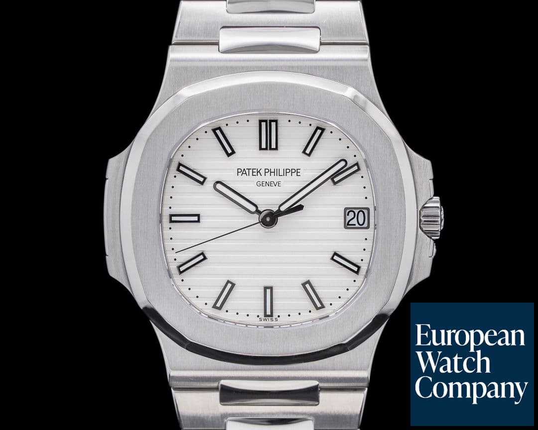 Image of Patek Philippe Jumbo Nautilus 5711 White Dial SS 