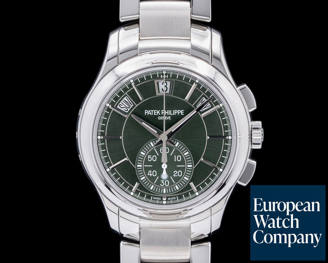 Image of Patek Philippe 5905/1A Chronograph Annual Calendar Green Dial SS 