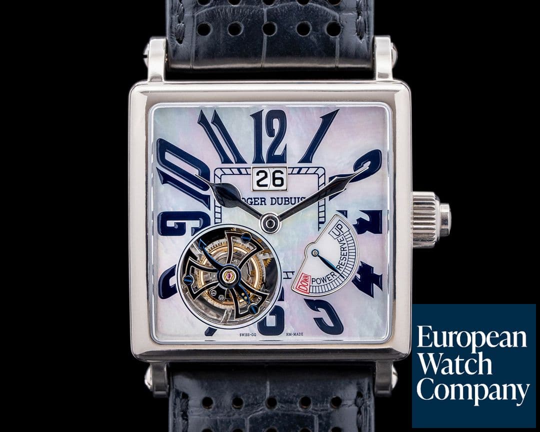 Image of Roger Dubuis Golden Square Tourbillon 40mm Mother of Pearl Dial