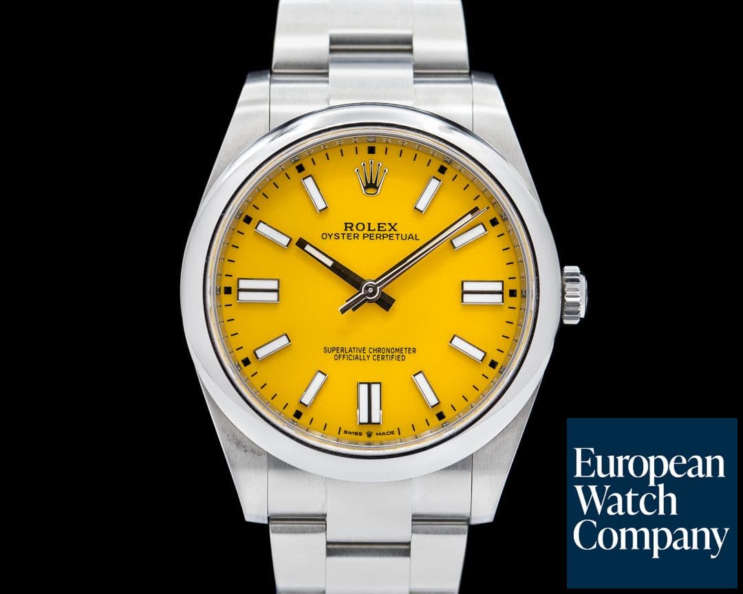 Image of Rolex Oyster Perpetual 124300 41mm SS / Yellow Dial 