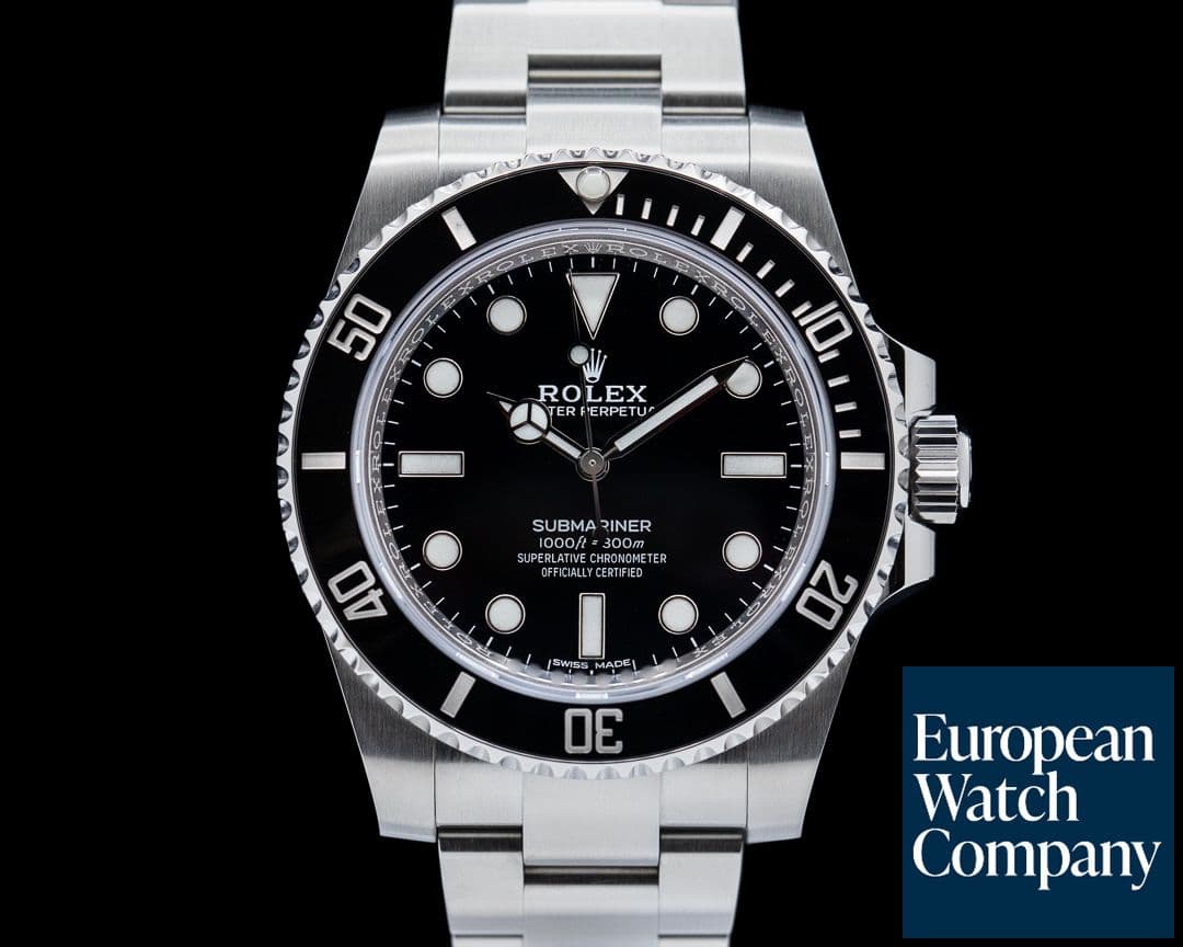Image of Rolex Submariner 114060 No Date Ceramic Bezel SS 2019