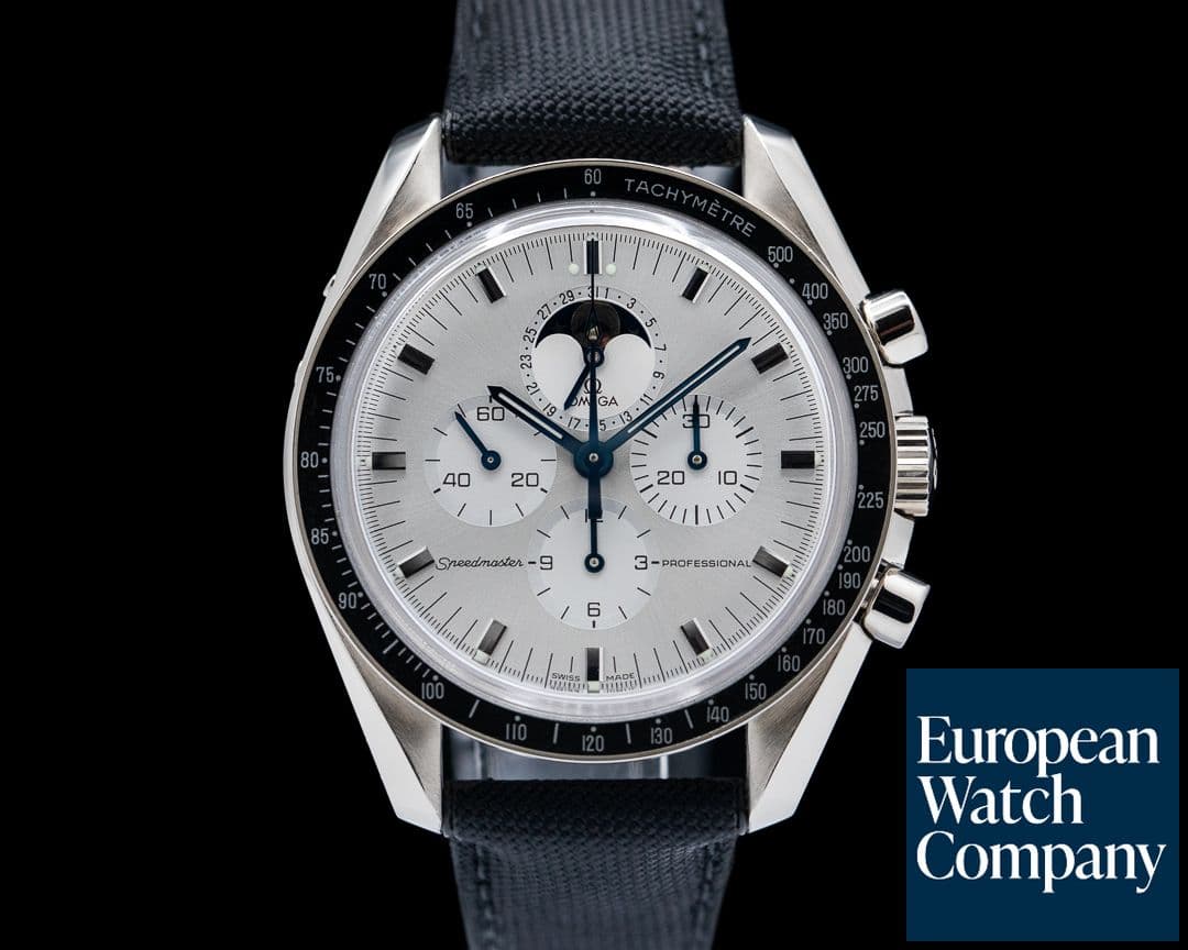 Image of Omega Speedmaster 18k White Gold Moonphase RARE