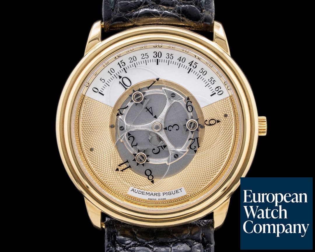 Image of Audemars Piguet Star Wheel Automatic 18K Yellow Gold SHARP RARE
