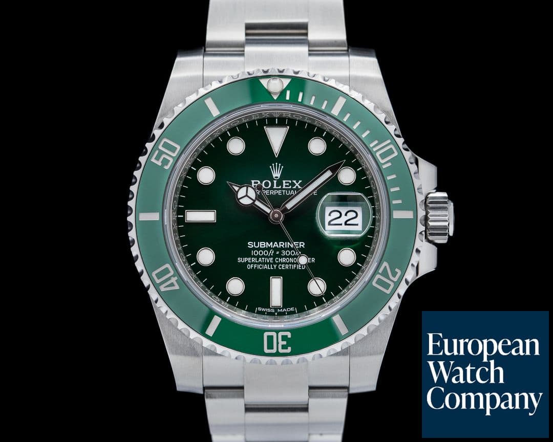 Image of Rolex Submariner "Hulk" Green Ceramic Bezel Green Dial SS