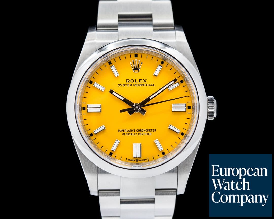Image of Rolex Oyster Perpetual 126000 36mm SS / Yellow Dial 