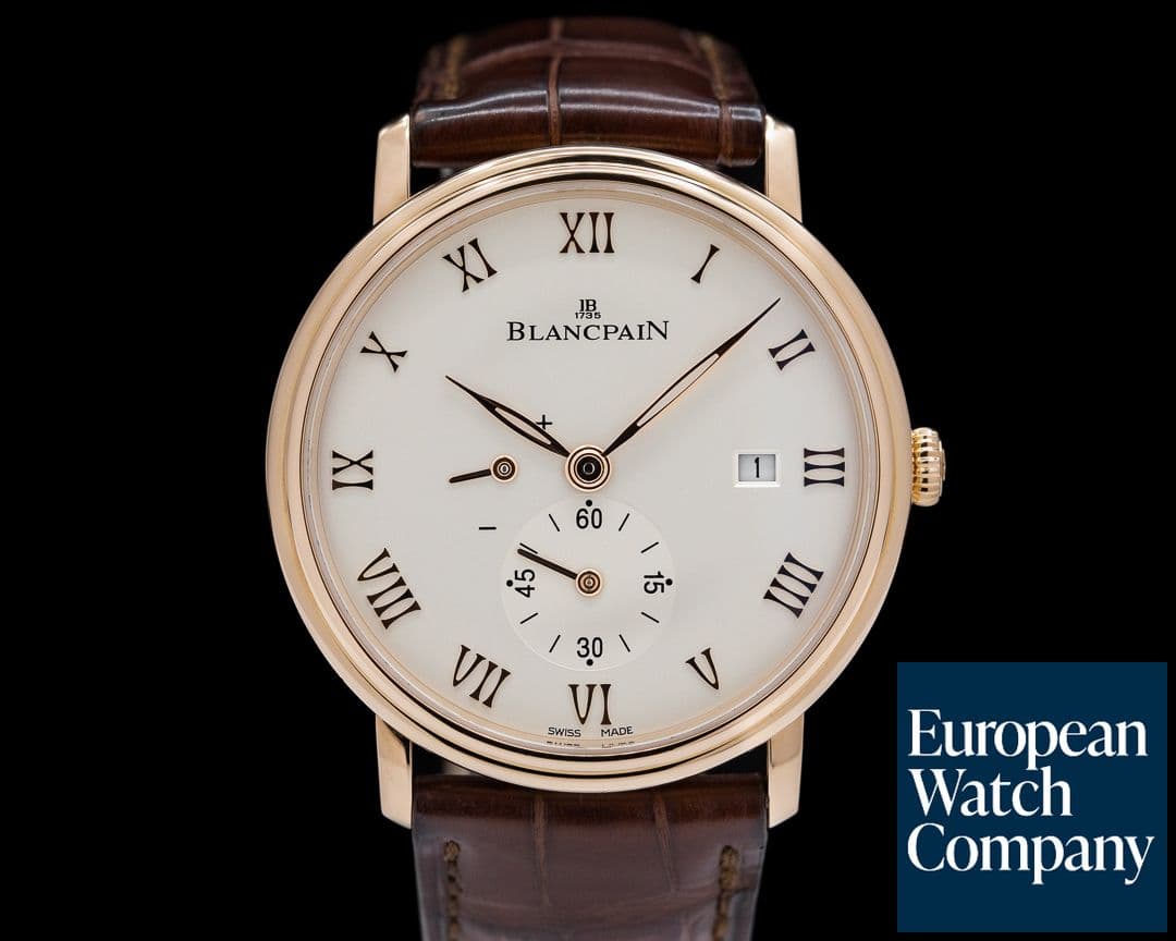 Image of Blancpain Villeret Small Seconds Power Reserve 18k RG Manual Wind 40MM