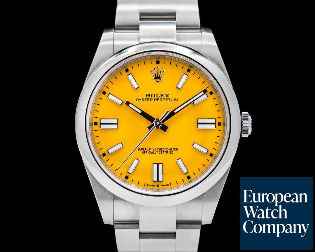 Image of Rolex Oyster Perpetual 124300 41mm SS / Yellow Dial 