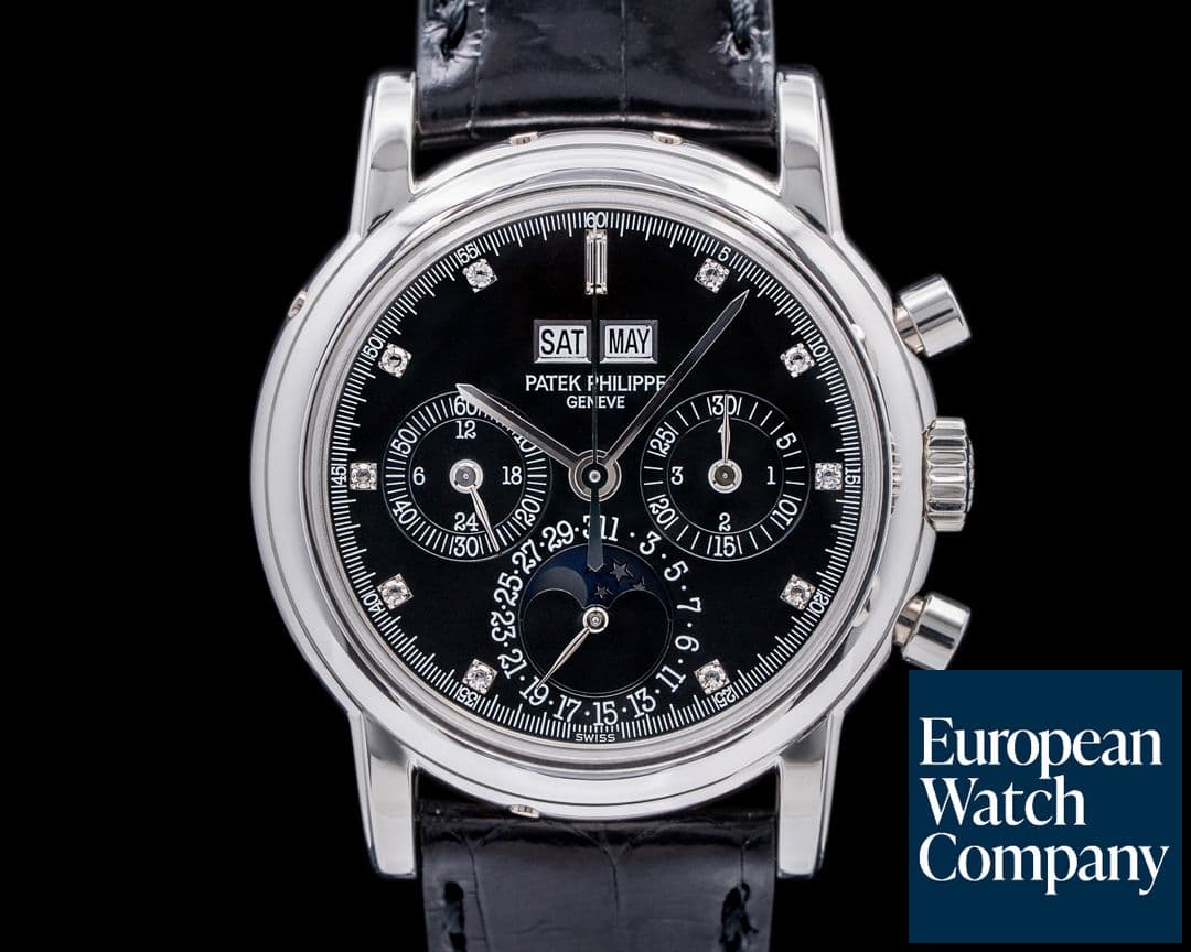 Image of Patek Philippe Perpetual Calendar 3970P Platinum Black Diamond 