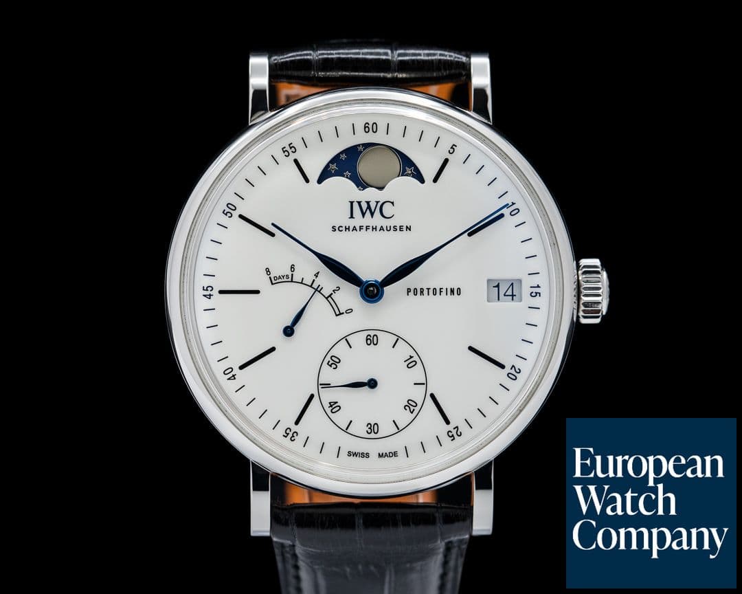 Image of IWC Portofino Hand Wound Eight Days "150 Years" Enamel Dial LIMITED EDITION