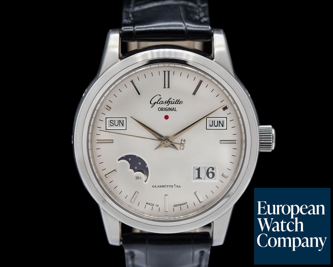 Image of Glashutte Original Senator Perpetual Calendar SS White Dial