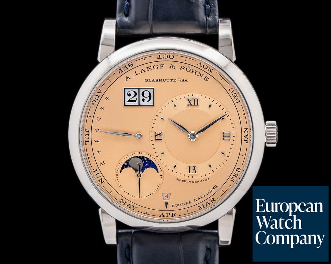 Image of A. Lange and Sohne Lange 1 Perpetual Calendar 345.056E 18k White Gold LIMITED