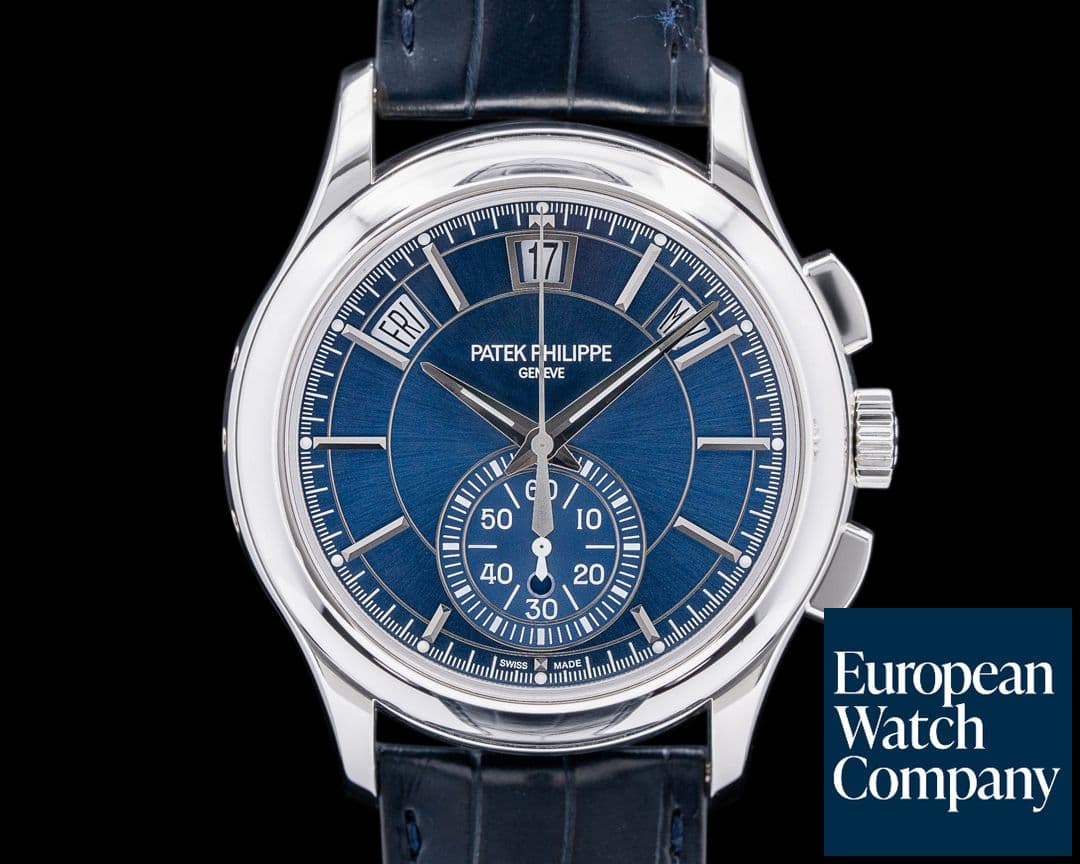 Image of Patek Philippe 5905P Chronograph Annual Calendar PT Blue Dial 
