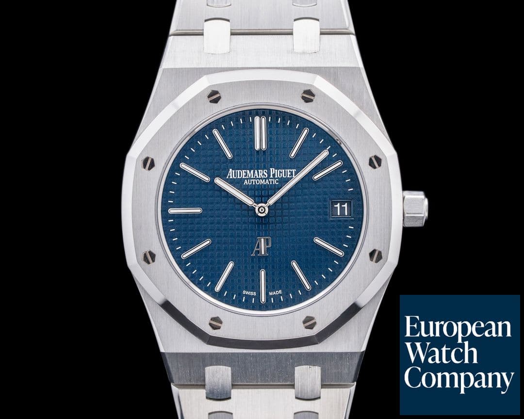 Image of Audemars Piguet Royal Oak Extra Thin Blue Dial SS 15202ST 