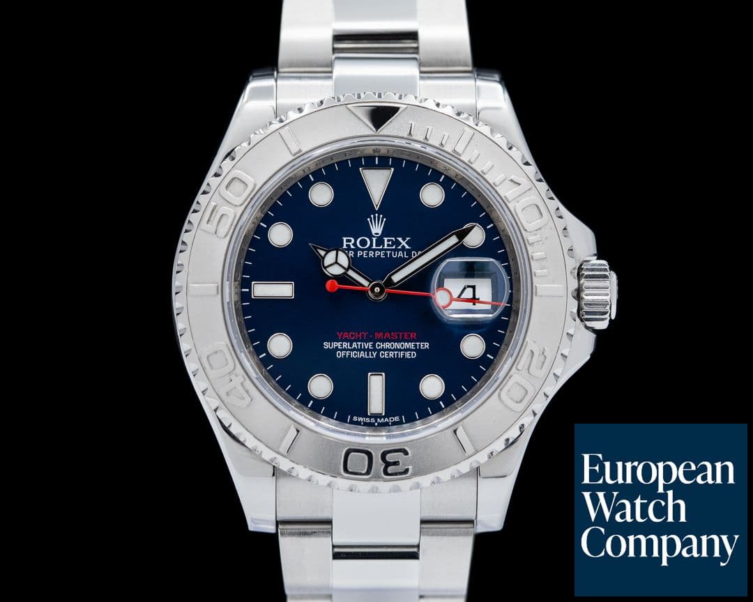 Image of Rolex Yacht Master SS Blue Dial / Platinum Bezel