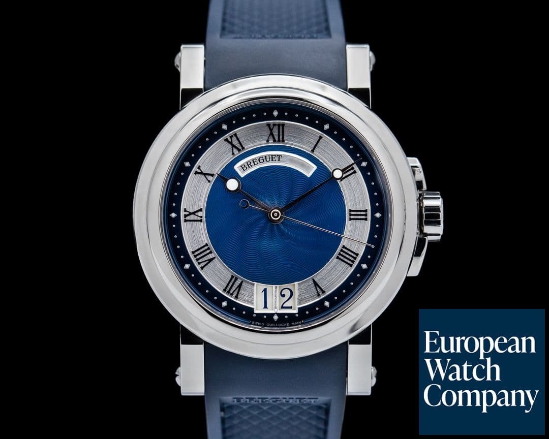 Image of Breguet Marine Big Date Blue Dial SS / Rubber