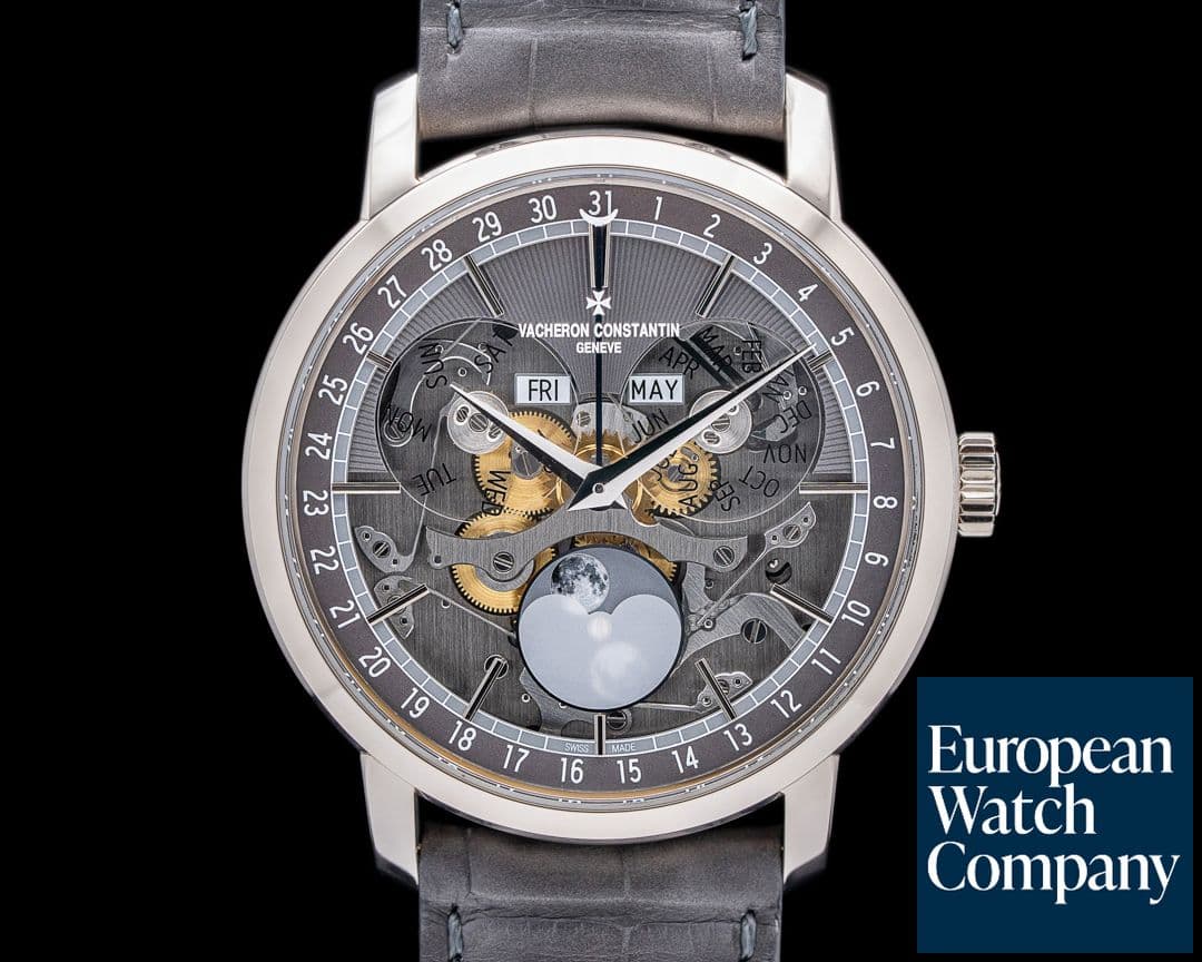 Image of Vacheron Constantin Traditionnelle Complete Calendar Openface 18K White Gold