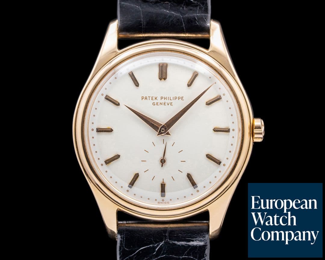 Image of Patek Philippe Vintage Calatrava 2526R 'First Series' ROSE GOLD Enamel Dial