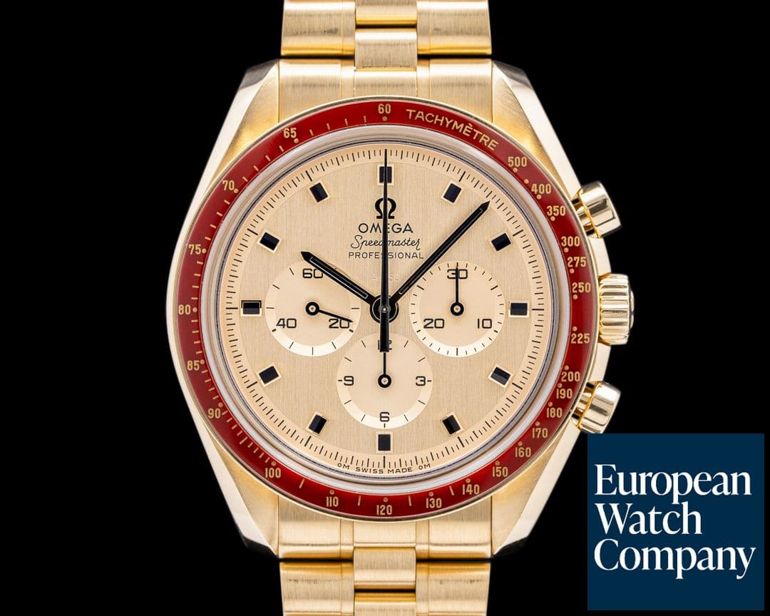 Image of Omega Apollo XI 50th Anniversary Speedmaster 18K Yellow Gold 