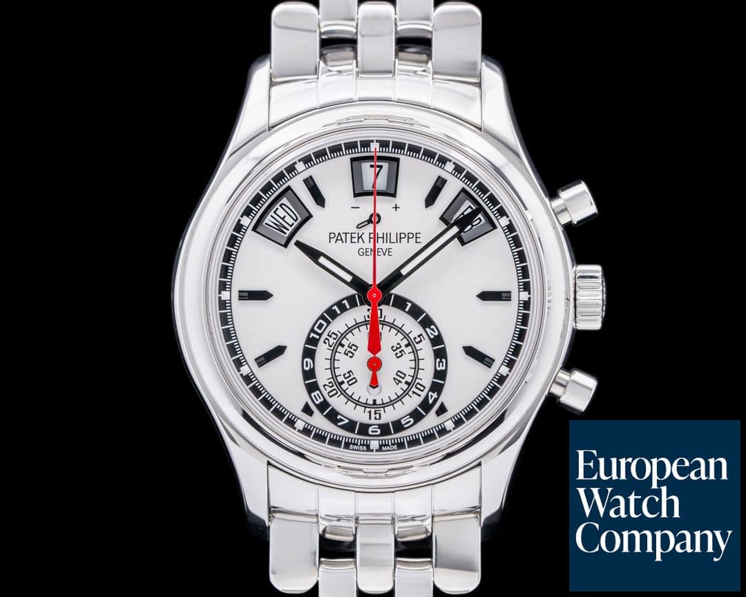 Image of Patek Philippe Annual Calendar 5960 Chronograph SS Silver Dial