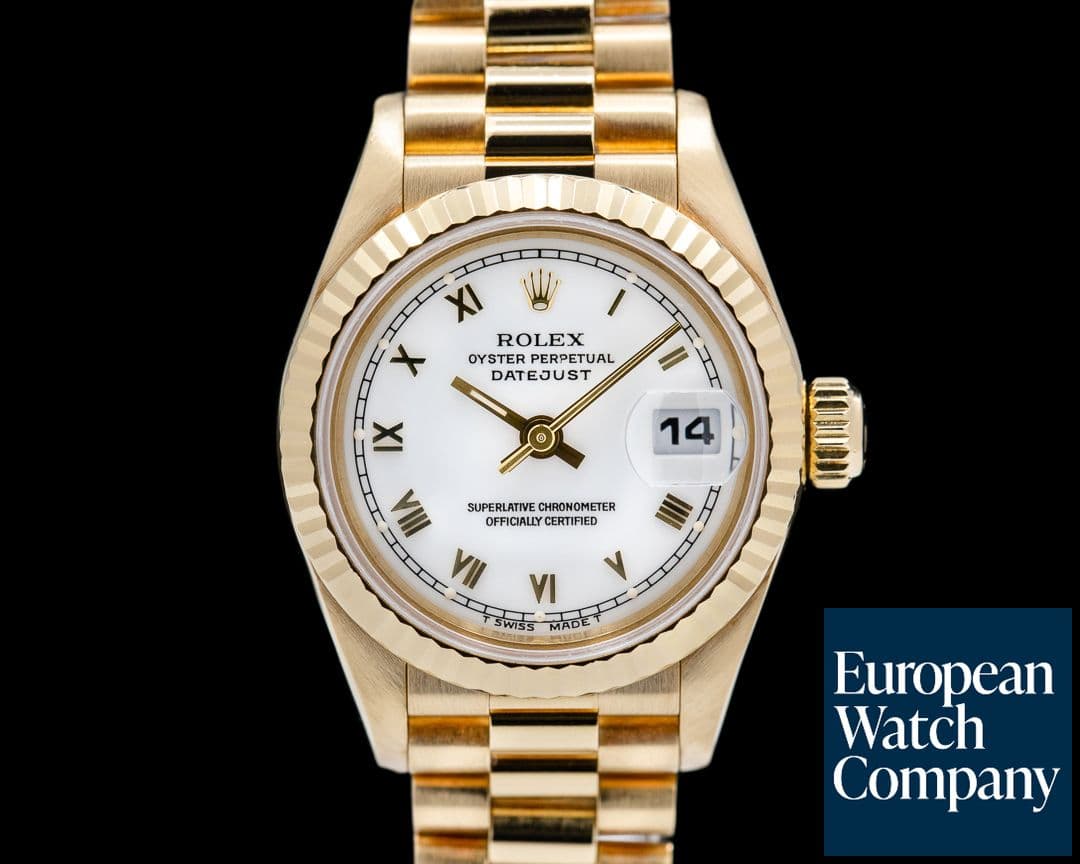 Image of Rolex Lady Datejust President 18k Yellow Gold  