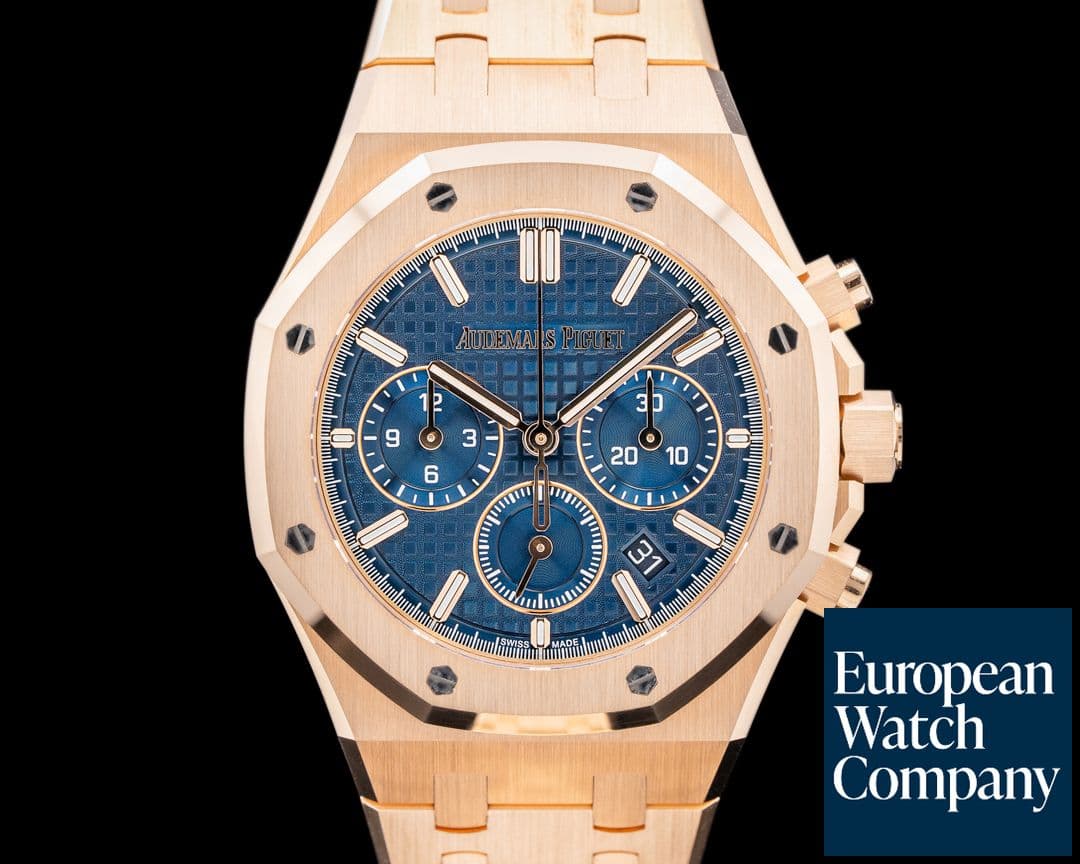 Image of Audemars Piguet Royal Oak 26715OR Chronograph Bleu Nuit Dial RG 38MM 