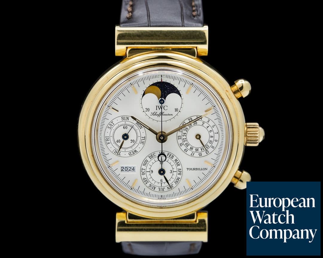 Image of IWC Da Vinci Perpetual Calendar Tourbillon Chronograph Silver Dial LIMITED