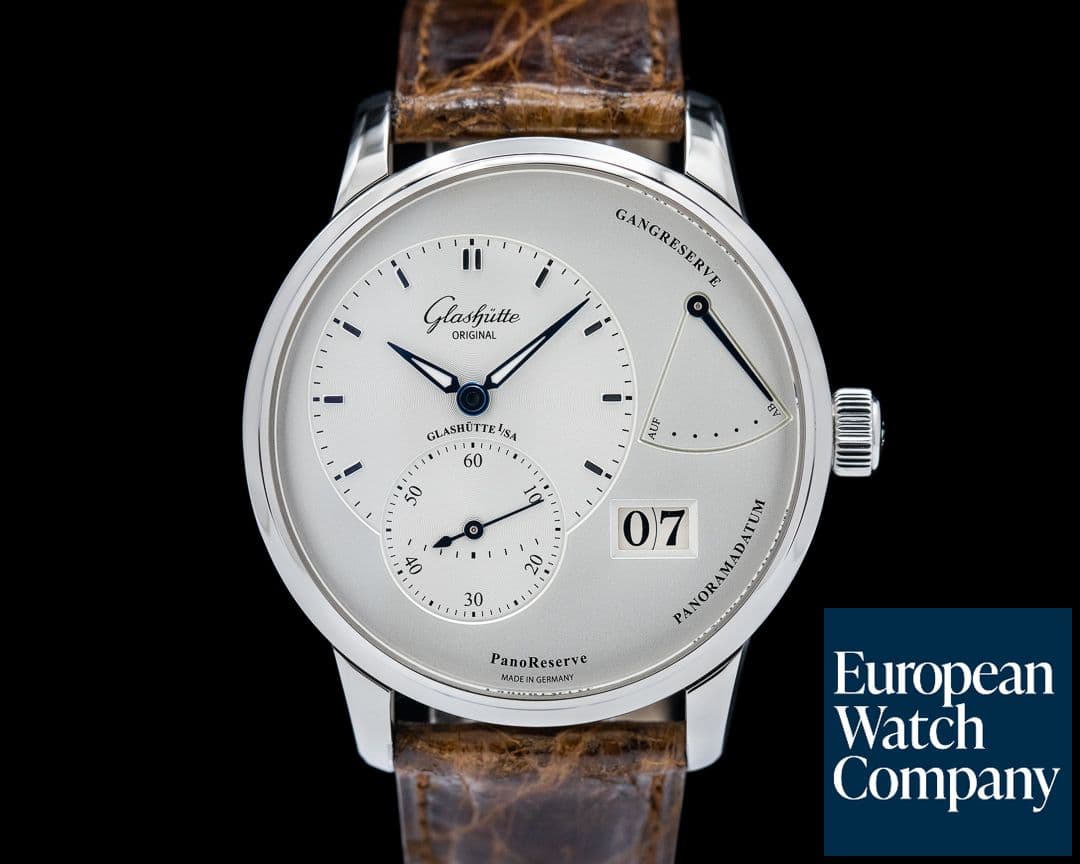 Image of Glashutte Original PanoReserve Manual Wind Silver Dial SS