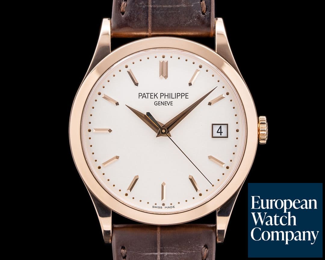 Image of Patek Philippe Calatrava 5296R 18K Rose Gold Silver Dial