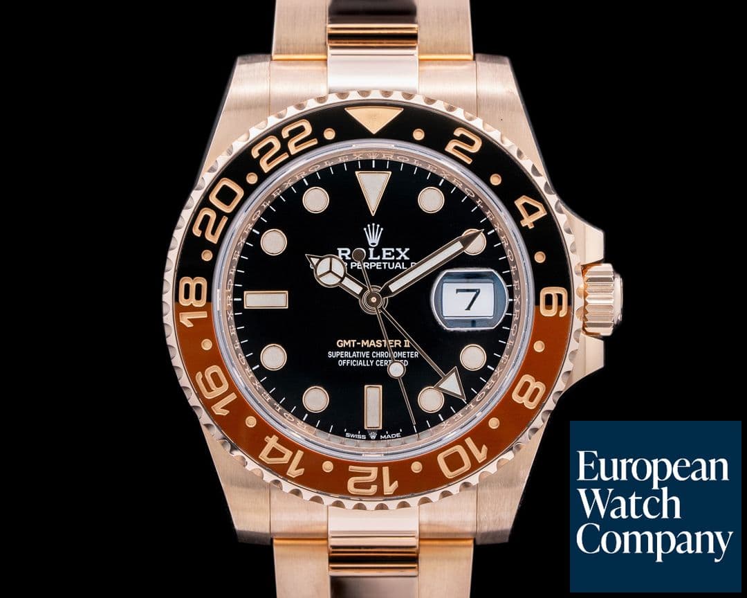 Image of Rolex GMT Master II 126715 18K Everose Ceramic Root Beer