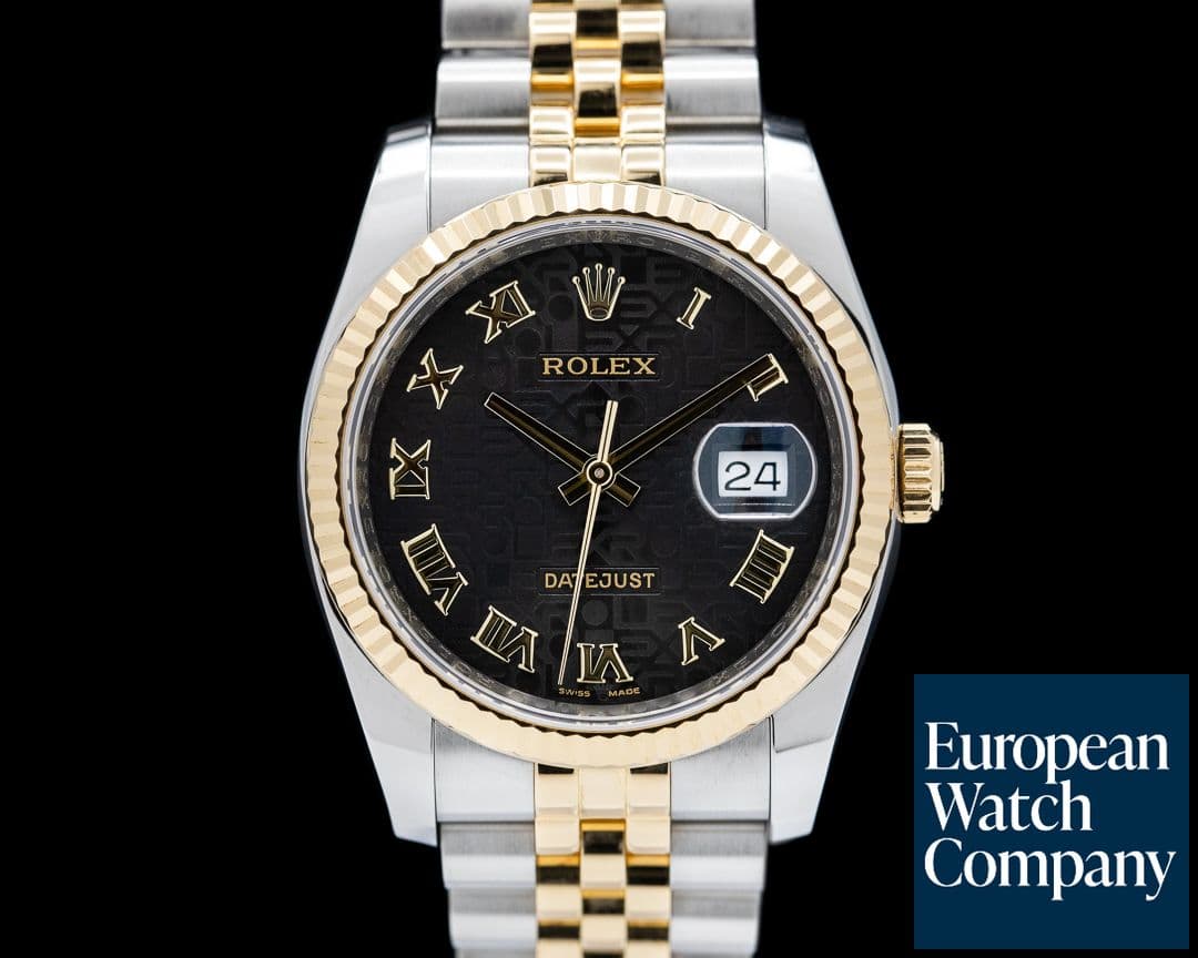 Image of Rolex Datejust Black Jubilee  Dial 18K / SS