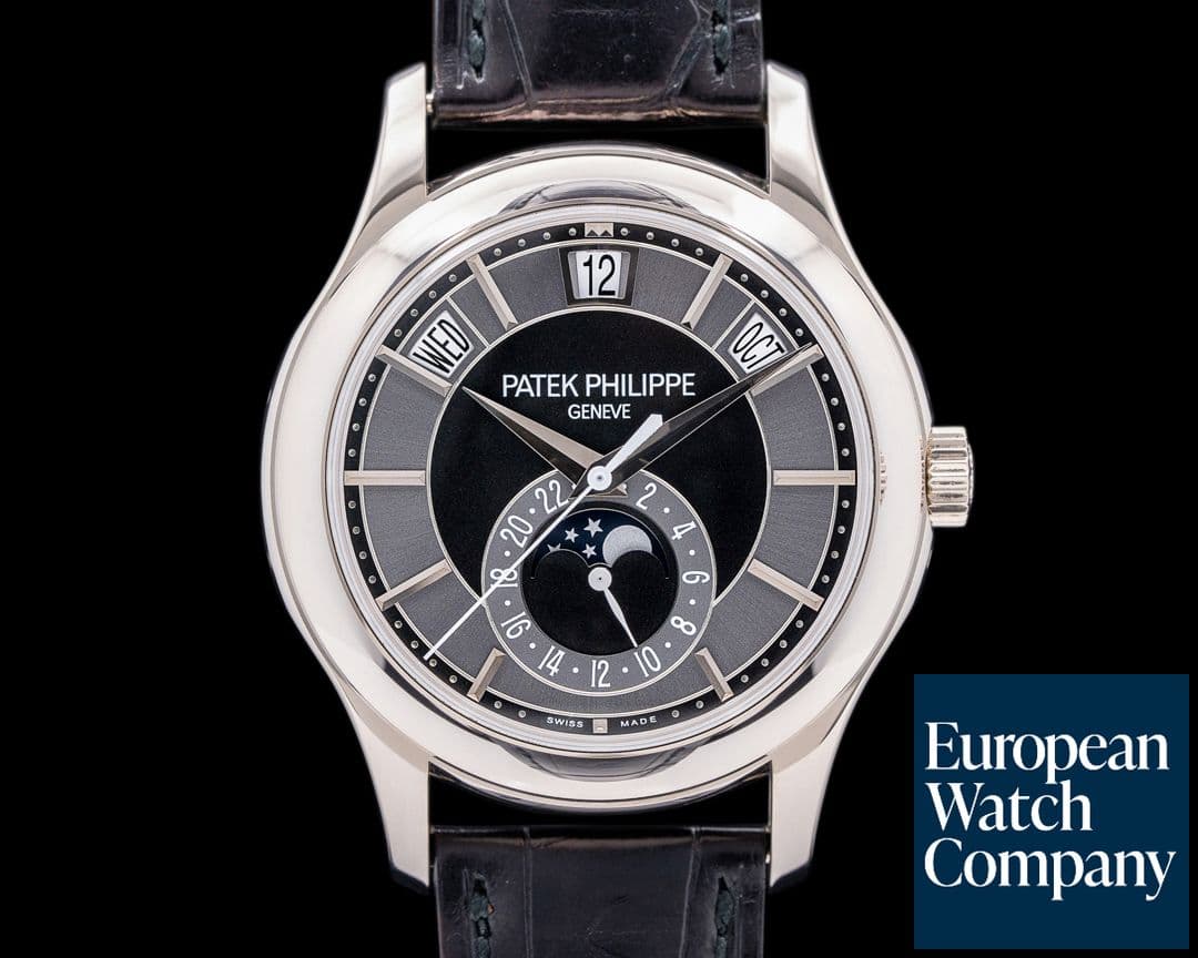 Image of Patek Philippe Annual Calendar Rhodium Dial 18K White Gold 