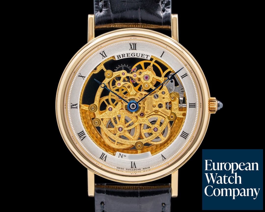 Image of Breguet Ultra Slim Skeleton Dial Jubilee YG RARE