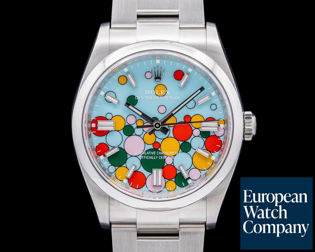 Image of Rolex Oyster Perpetual 126000 36MM Turquoise Blue Celebration