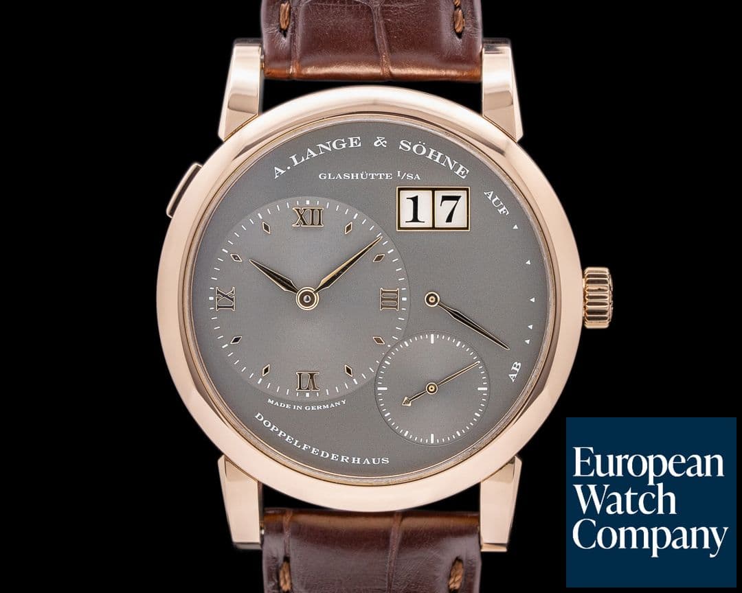 Image of A. Lange and Sohne Lange 1 Grey Dial 18K Rose Gold 38.5MM