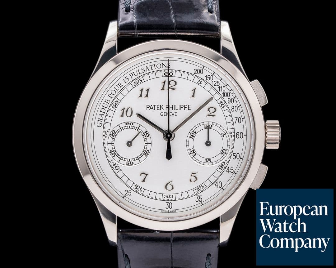 Image of Patek Philippe Chronograph 5170G 18K White Gold / Silver Pulsation 